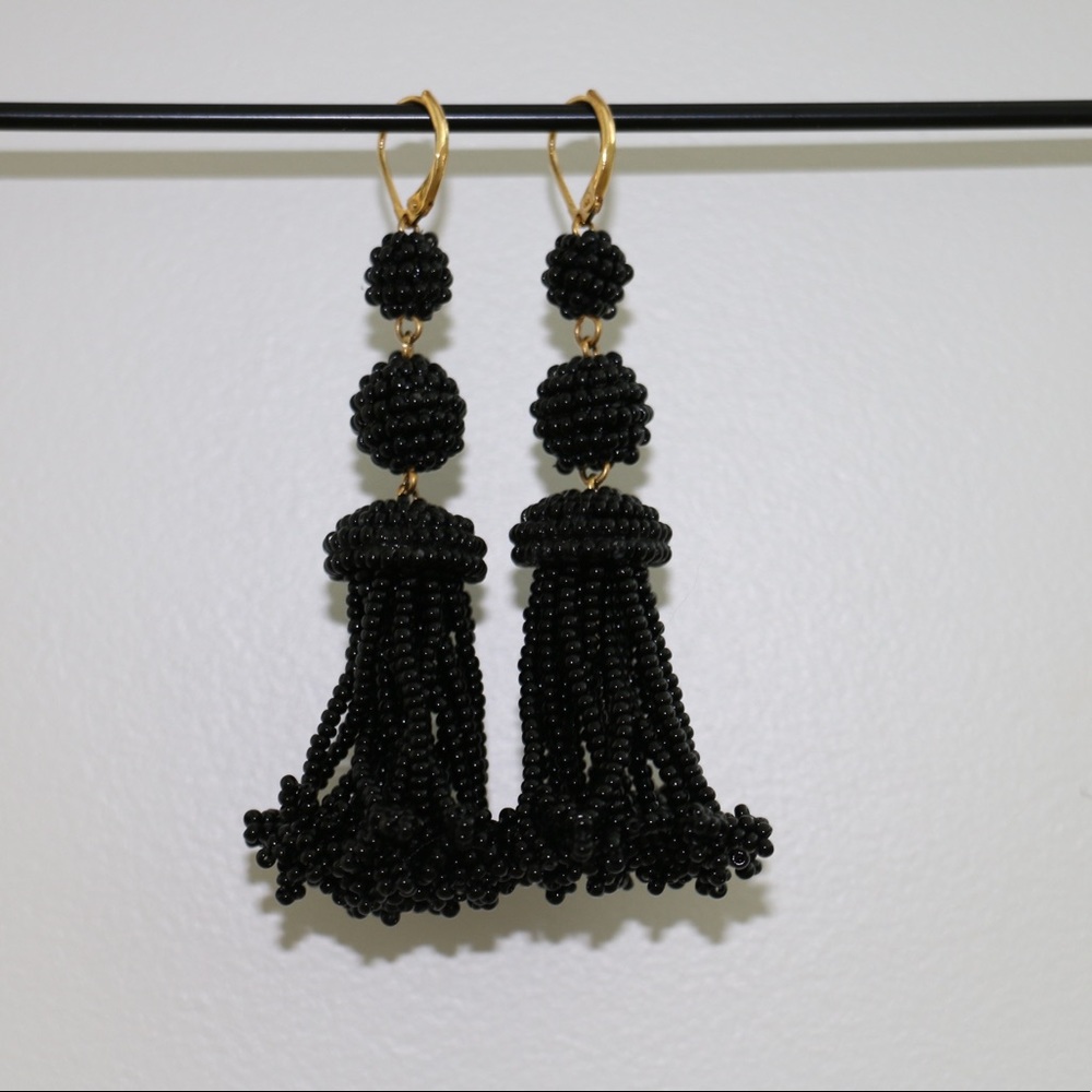 Cèline Beaded Tassel Earrings